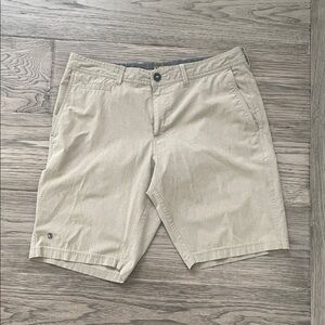 Linksoul Beige Flat Front Shorts